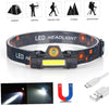 Lanterna frontală cu doua moduri de luminare, reincarcare USB, pentru camping, vânătoare, pescuit