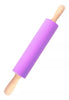 Sucitor rotativ din silicon cu manere de lemn, 38cm