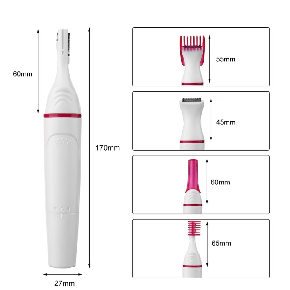Trimmer electric multifunctional pentru femei, 5 in 1