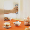 Mini mixer de facut spuma lapte, din otel inoxidabil, pe baterii, pentru cafea latte, cappuccino, ciocolata calda