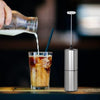 Mini mixer de facut spuma lapte, din otel inoxidabil, pe baterii, pentru cafea latte, cappuccino, ciocolata calda