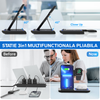 Statie Incarcare rapida 3 in 1 Qi, Fast Charger 15W, compatibila cu apple watch, airpods, iPhone