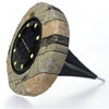 Set 4 lampi solare cu aspect de piatra