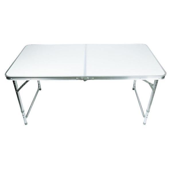 Masuta pliabila picnic din aluminiu, tip servieta, 60 x 120 cm