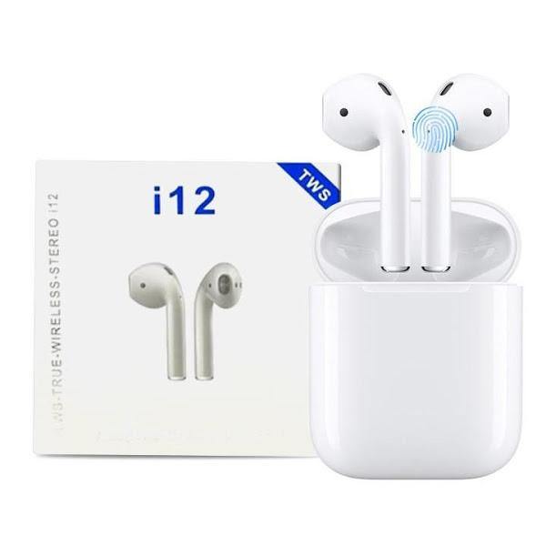 Casti Bluetooth Wireless i12 TWS Waterproof, Touch Control, 3D Sound - HaiAcum.ro