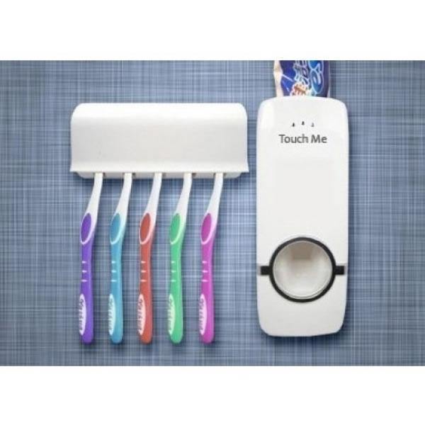 Dozator pasta de dinti prevazut cu suport pentru 5 periute