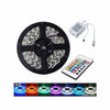 Banda LED 5050 RGB multicolor cu telecomanda, 5 metri, 72W